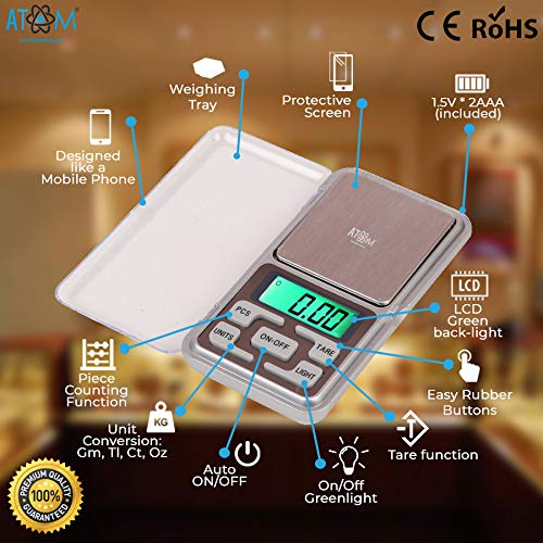 ATOM Selves-MH 200 GM Digital Pocket Scale