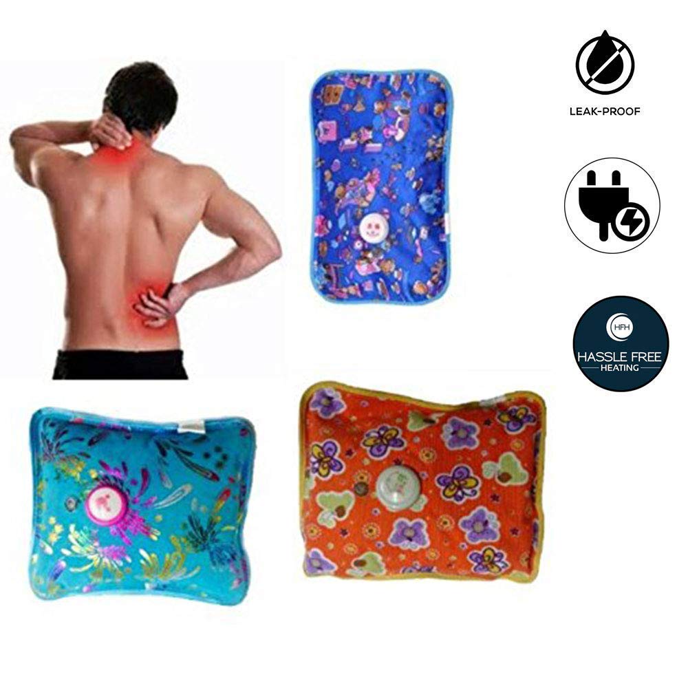 MOBDESK heating bag, New Electric Gel Bottle Pouch Massager Hot Water Bag (Multicolour)