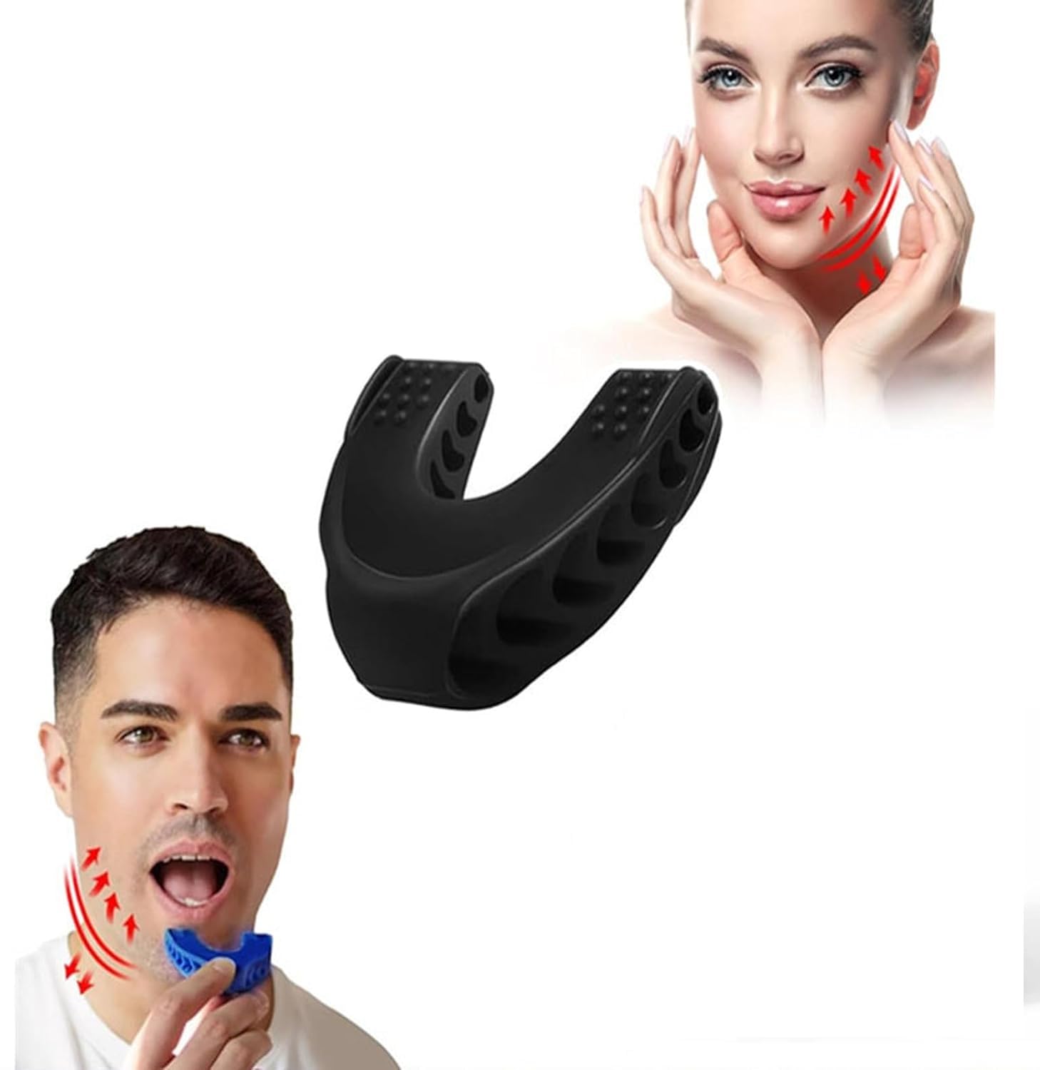 COOFANDY 1 pc Jaw Exerciser for Men Women, Tighten, Tone & Strengthen, Target your jawline, chin, lips and cheekbone, Facial Exerciser for Beginner, Intermediate & Advanced User, Double Chin Reducer