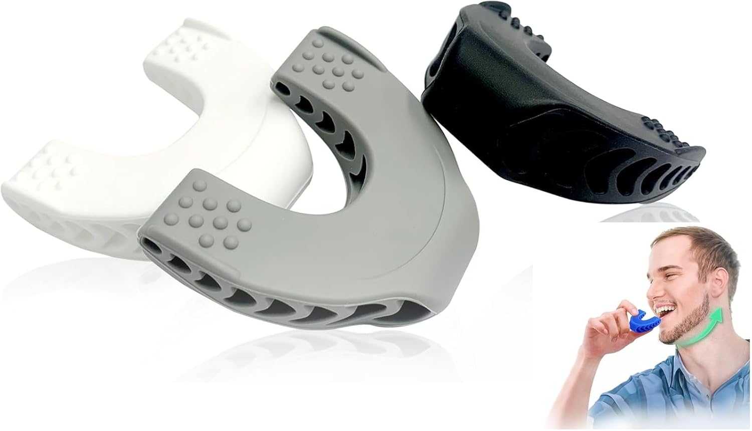 COOFANDY 1 pc Jaw Exerciser for Men Women, Tighten, Tone & Strengthen, Target your jawline, chin, lips and cheekbone, Facial Exerciser for Beginner, Intermediate & Advanced User, Double Chin Reducer